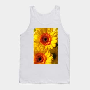 Two Yellow Orange Mums Tank Top